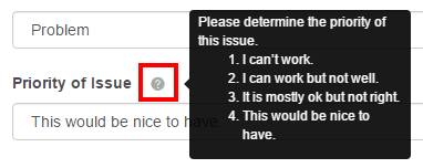 Get Help page - help icon