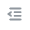 indentation decreasing icon