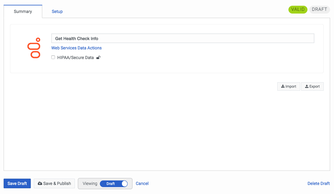 Manage Actions Summary tab screen in Genesys Cloud