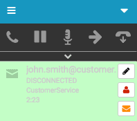 Email interaction disconnected