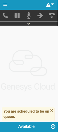 Warning message about being out of adherence