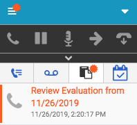 Released evaluation notification in the client