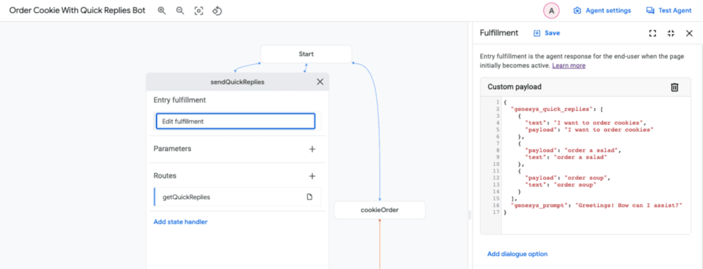 Google Cloud Dialogflow CX use case 1