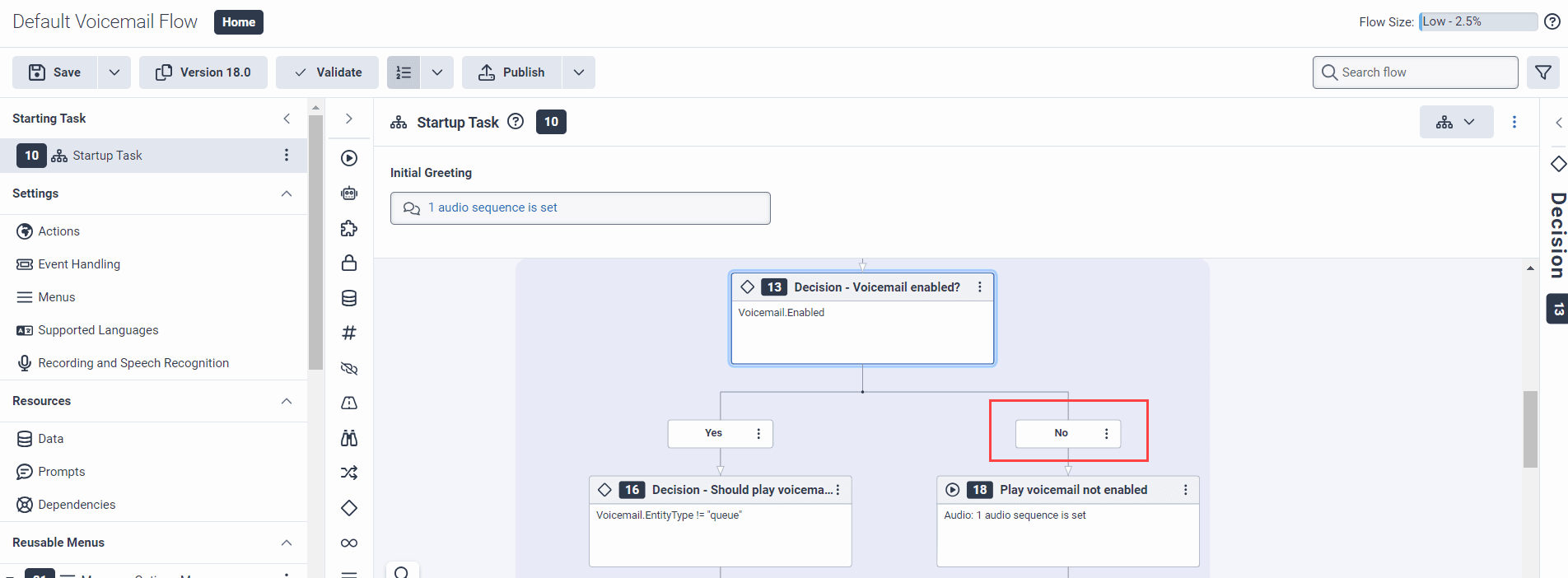 Voicemail not enabled