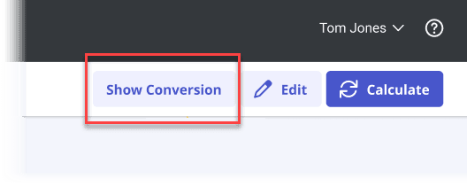 Show conversion