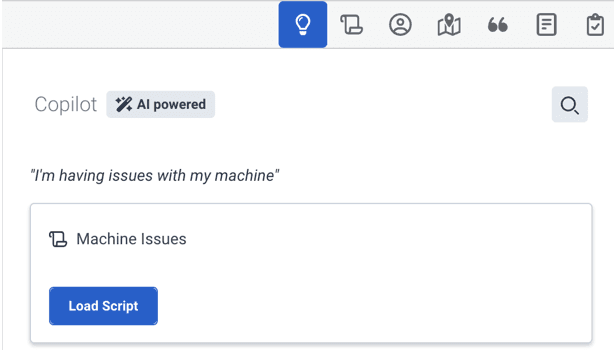 Load script in Agent Copilot