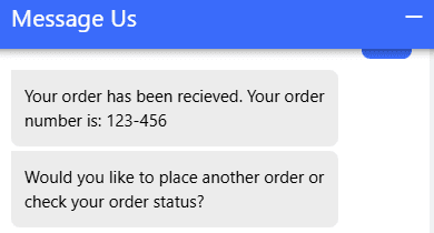 Grouped number pattern example in a bot flow