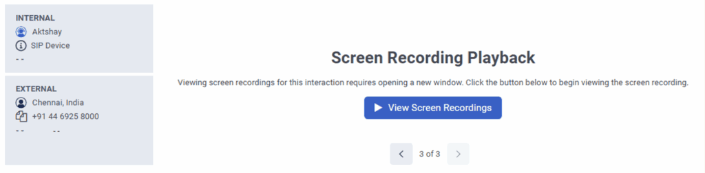 View screen recording