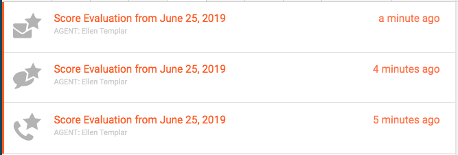 Click to enlarge. Evaluations in inbox ready to score
