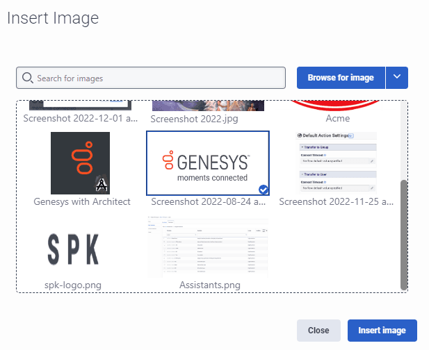 Click to enlarge. Insert image into knowledge article