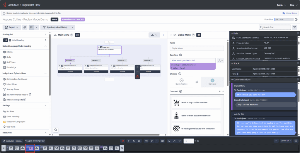 Click to enlarge. Highlight execution item