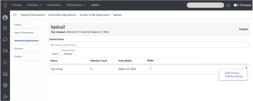 Click to enlarge. New authorized groups UI