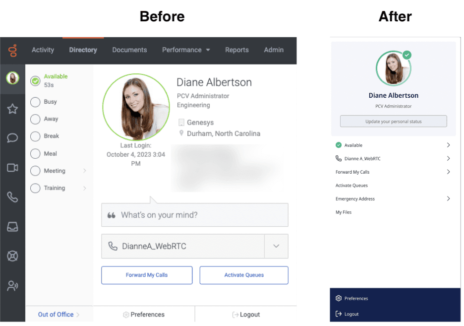Click to enlarge. new navigation experience